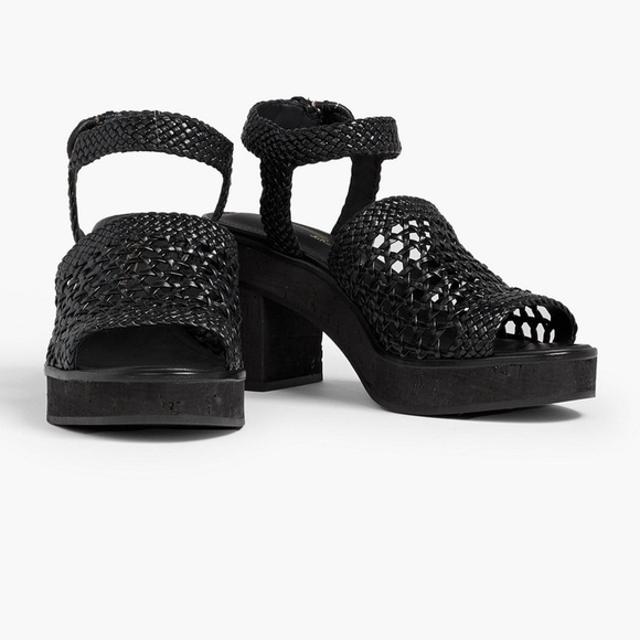 Salvatore Ferragamo Shoes - Never worn ferragamo lanio woven leather sandals with ankle tie